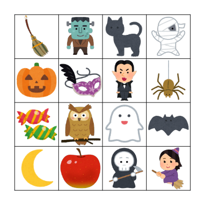 Halloween Bingo Card