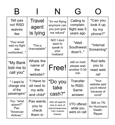 Res Bullshit Bingo Card