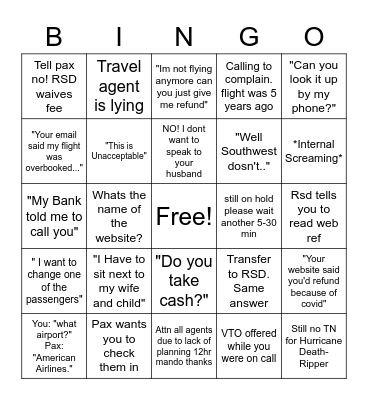 Res Bullshit Bingo Card