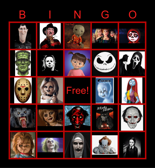 Halloween BINGO Card