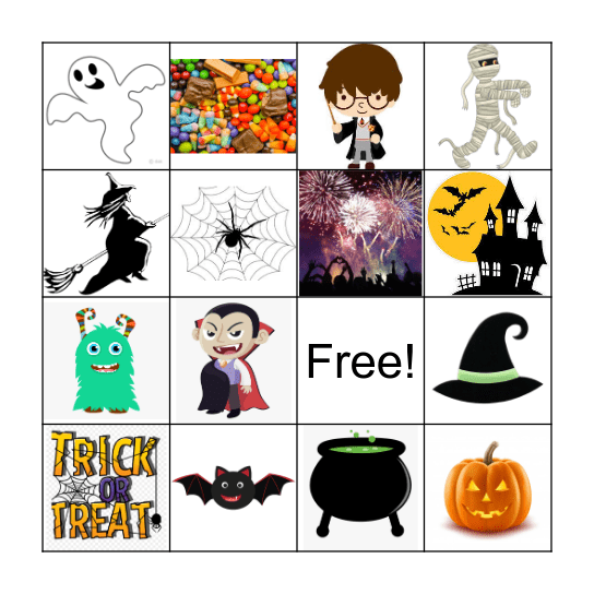 Halloween Bingo Card