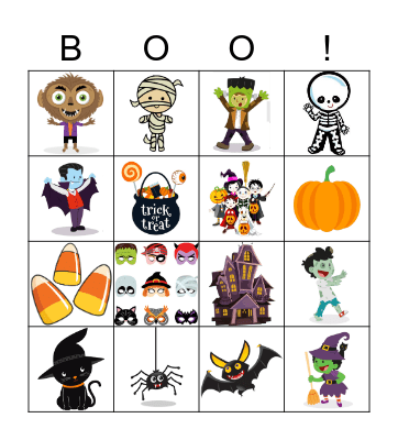 Halloween Bingo Card