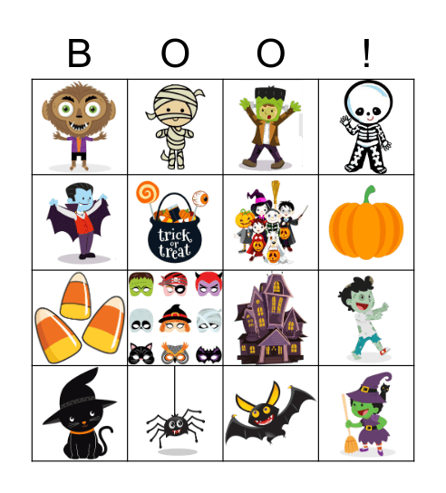 Halloween Bingo Card