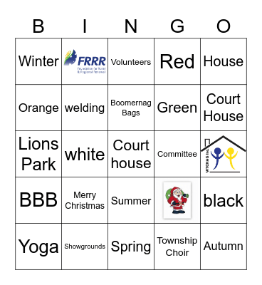 Whittlesea Community House Bingo Card