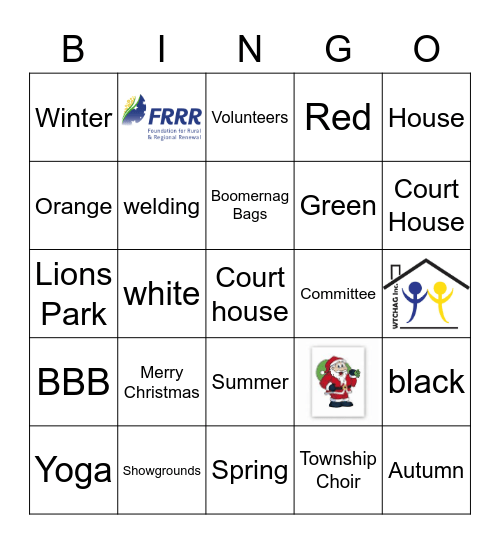 Whittlesea Community House Bingo Card