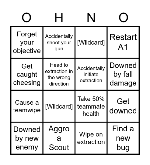 BINGNO Bingo Card