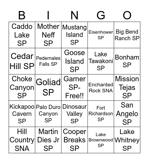 Memorial Weekend Reservations Bingo Card