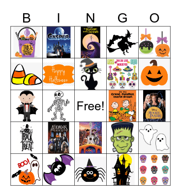 Happy Halloween! Bingo Card
