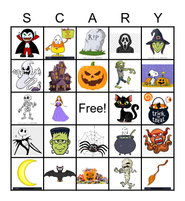 Halloween Bingo Card