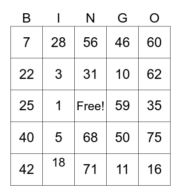 Aperion Care Bingo Card