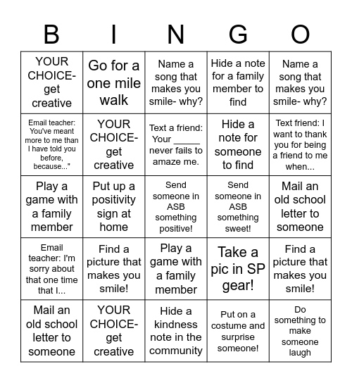 ASBingo Card