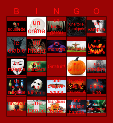 Halloween Bingo Card