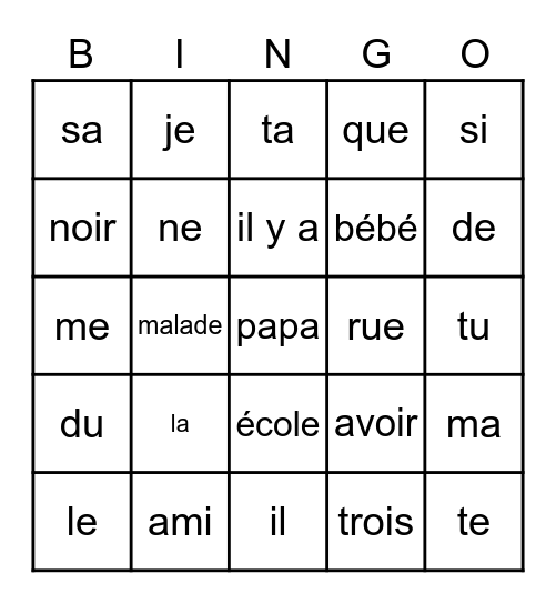 septembre Bingo Card