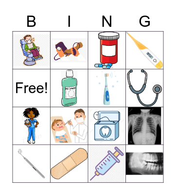 Nurses and Dentists BINGO Card