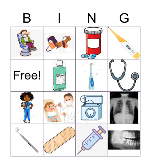 Nurses and Dentists BINGO Card