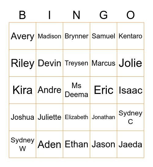 Ms. Deema's Covid Cuties Bingo Card