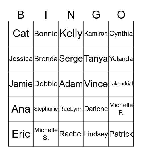 Help a coworker out Bingo Card