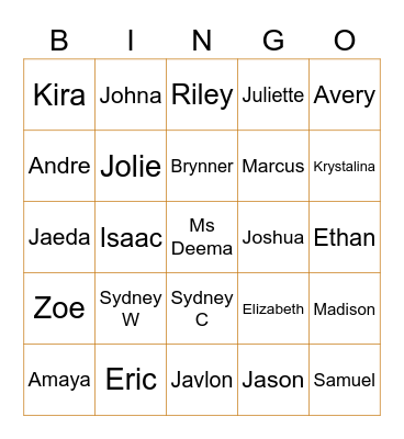 Ms. Deema's Covid Cuties Bingo Card