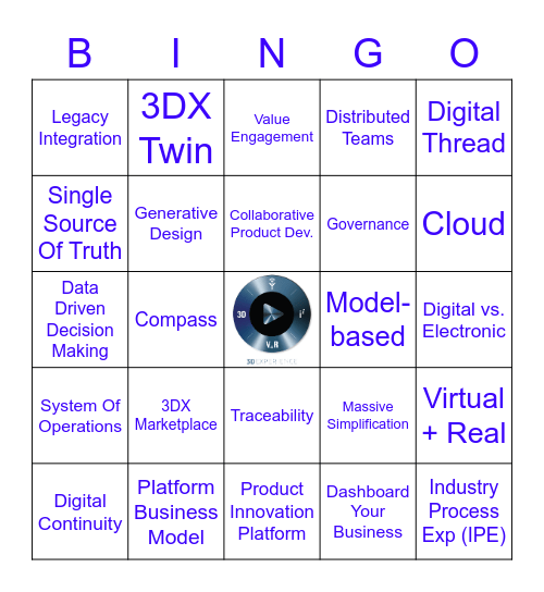 Value of 3DEXPERIENCE Bingo Card