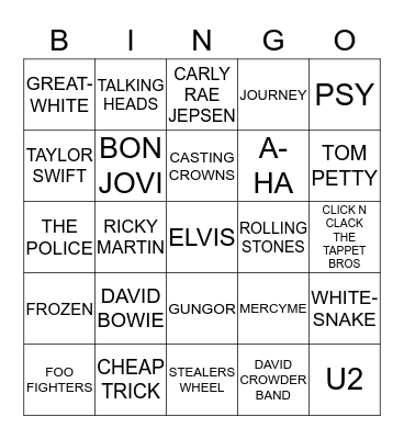 CHIP-IN Bingo Card