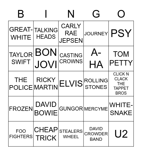 CHIP-IN Bingo Card