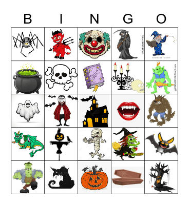 Halloween Bingo Card