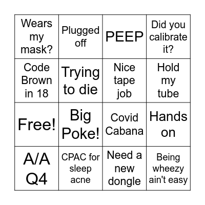 RRT Bingo Card
