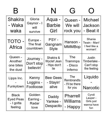 Chartboost Bingo Card