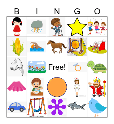 Phonics Bingo Card