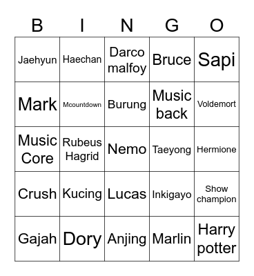 EUDAIMONIACLSD Bingo Card