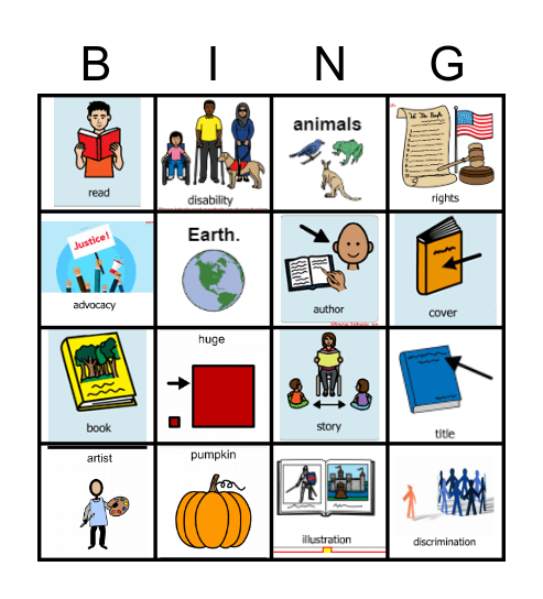 Vocabulary Bingo Card