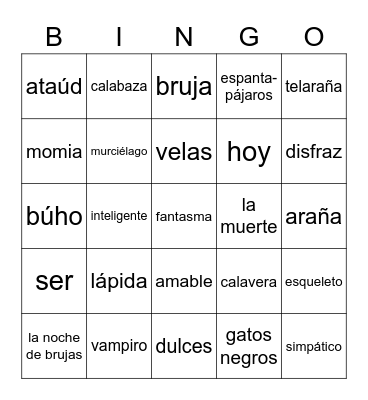 Loteria Bingo Card