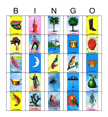Foundation Loteria Bingo Card