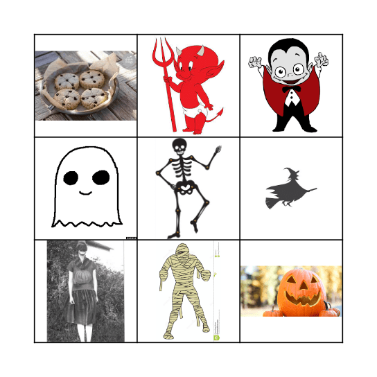 Halloween bingo Card