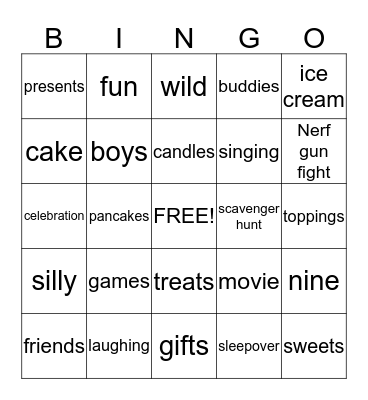 Happy Birthday Eli! Bingo Card