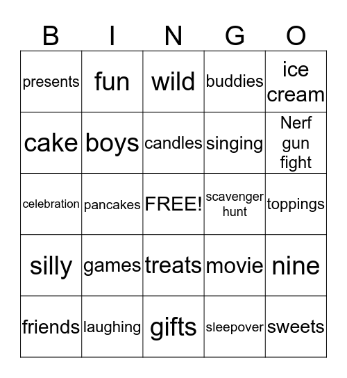 Happy Birthday Eli! Bingo Card
