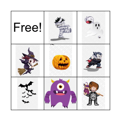 Halloween Bingo Card