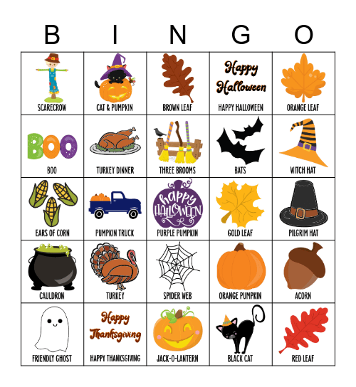 Fall Bingo2 Bingo Card