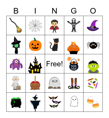 Halloween Bingo Card
