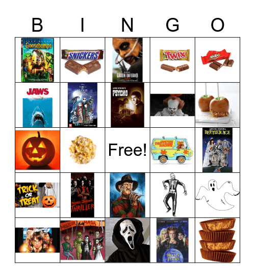 Halloween Bingo Card