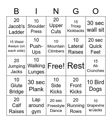 Move in Love Bingo Card