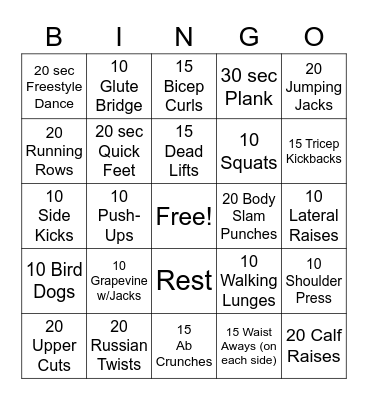 Move in Love Bingo Card