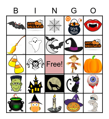Halloween BINGO Card
