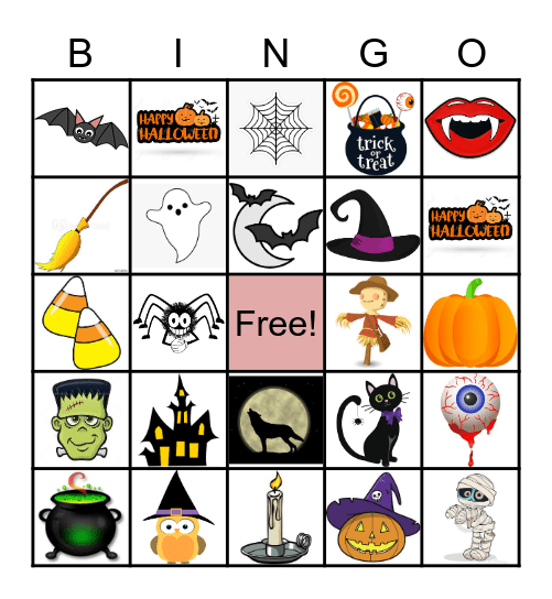 Halloween BINGO Card