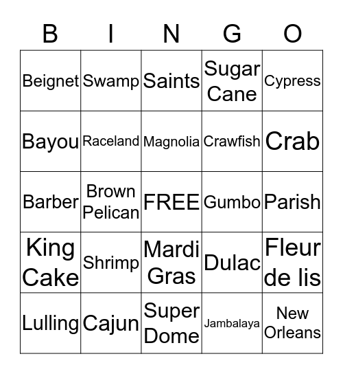 Uzee Family Reunion Bingo Card