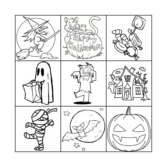 HALLOWEEN BINGO! Bingo Card