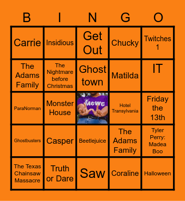 Thrill n Chill Bingo Card