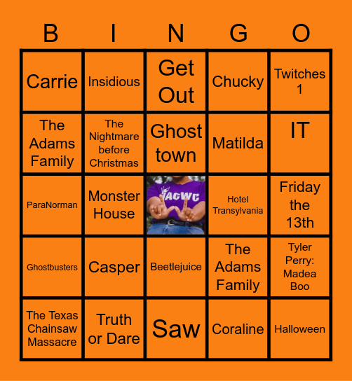 Thrill n Chill Bingo Card