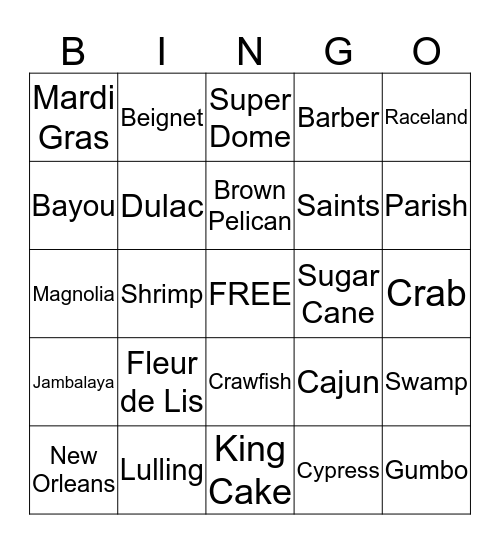 Uzee Family Reunion Bingo Card