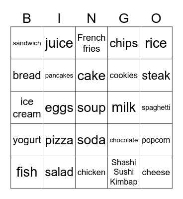 IB/PRE-IB Bingo Card